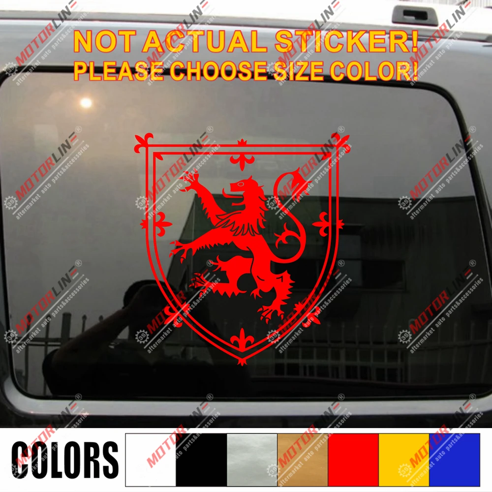 Coat of Arms of Scotland Scottish Lion Car Decal Sticker pick size color die cut no background
Coat of Arms of Scotland Scottish Lion Car Decal Sticker pick size color die cut no background
