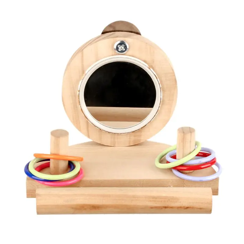 Bird Stand Perch with Mirror for Parrot Cage Wood Intelligence Training Chew Toy E5BB
Bird Stand Perch with Mirror for Parrot Cage Wood Intelligence Training Chew Toy E5BB