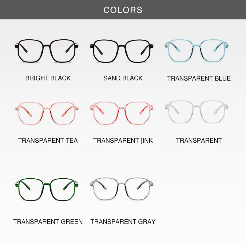 Black Frame Female Men's Optical Glasses Oversized Square Anti-blue Light Computer Glasses Frame Unisex UV400
Black Frame Female Men's Optical Glasses Oversized Square Anti-blue Light Computer Glasses Frame Unisex UV400