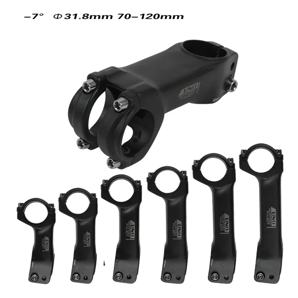 Bike Lightweight Stem -7° 31.8mm MTB Road Bike Riser Stem Black Matte 60/70/80/90/100/110/120/130mm MTB Bicycle Power Parts
Bike Lightweight Stem -7° 31.8mm MTB Road Bike Riser Stem Black Matte 60/70/80/90/100/110/120/130mm MTB Bicycle Power Parts
