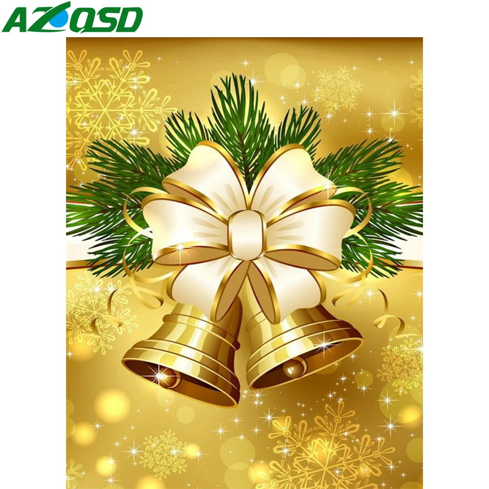 AZQSD Diamond Embroidery Christmas Bell Full Square Drill Handicrafts Diamond Painting 5d Landscape Home Decor Gift Rhinrestones
AZQSD Diamond Embroidery Christmas Bell Full Square Drill Handicrafts Diamond Painting 5d Landscape Home Decor Gift Rhinrestones