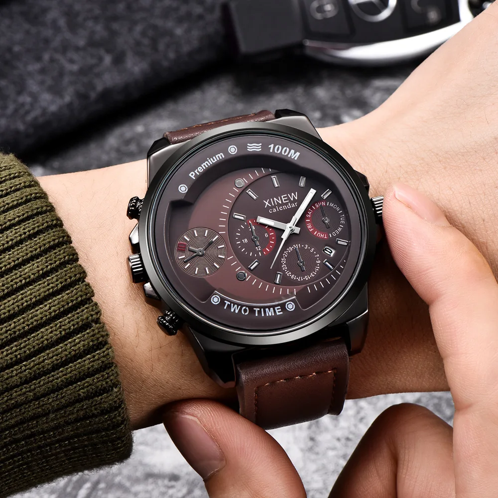 Luxury Men's Watch Business Watch High Quality Leather Fashion Quartz Watch Men's Sports Gift New Reloj caliente
Luxury Men's Watch Business Watch High Quality Leather Fashion Quartz Watch Men's Sports Gift New Reloj caliente