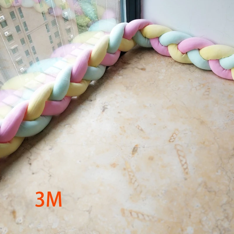 3M Length Bed Bumper For Newborn Bbay Soft Bumpers in the Crib for Protect Kids Pillow Cushion Cot Room Infant Knot Things
3M Length Bed Bumper For Newborn Bbay Soft Bumpers in the Crib for Protect Kids Pillow Cushion Cot Room Infant Knot Things