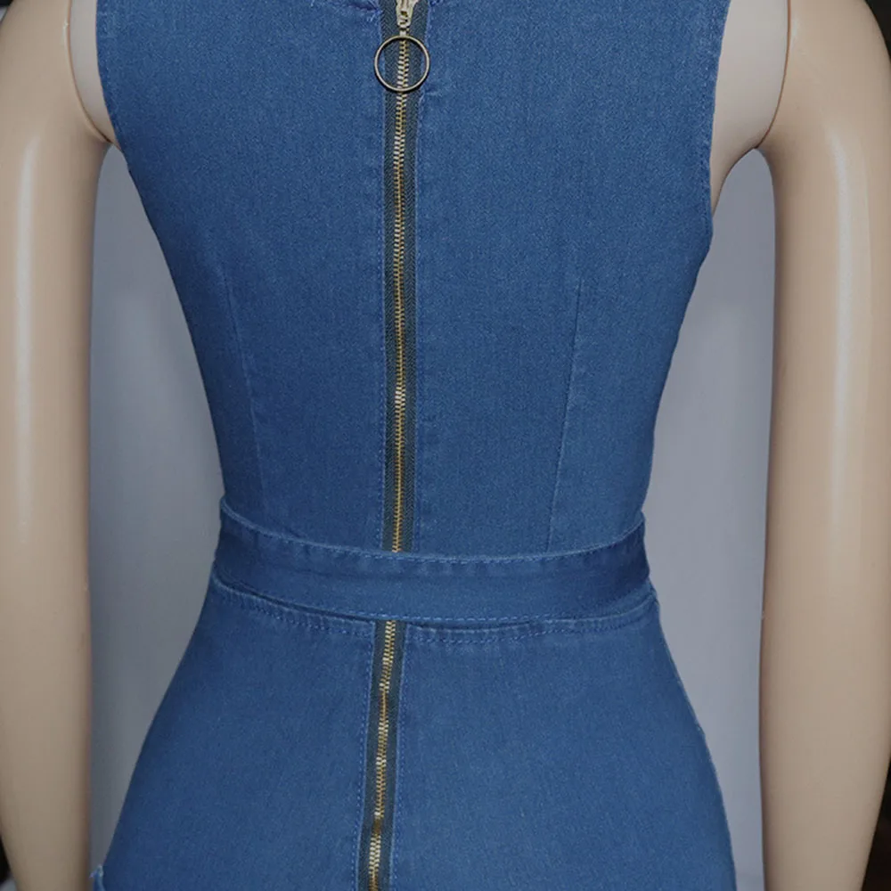 Summer Sleeveless Suspender Vintage Blue Jeans Denim Casual Long Wide Leg Jumpsuit for Women African Ladies Streetwear Clothes
Summer Sleeveless Suspender Vintage Blue Jeans Denim Casual Long Wide Leg Jumpsuit for Women African Ladies Streetwear Clothes