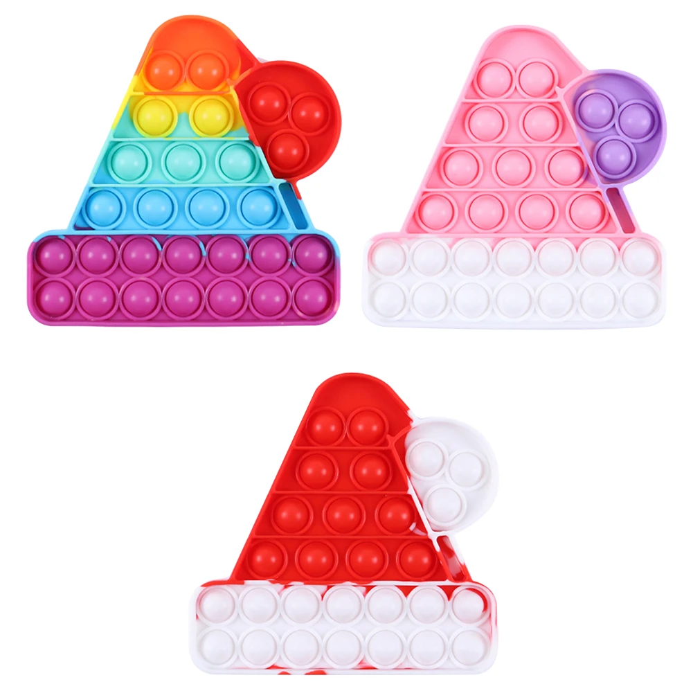 Push Bubble Christmas Hat Rainbow Squeeze Sensory Toy Puzzle Anti-Anxiety Anti-Stress Pressure Relief Autism ADHD Reliever Kit
Push Bubble Christmas Hat Rainbow Squeeze Sensory Toy Puzzle Anti-Anxiety Anti-Stress Pressure Relief Autism ADHD Reliever Kit