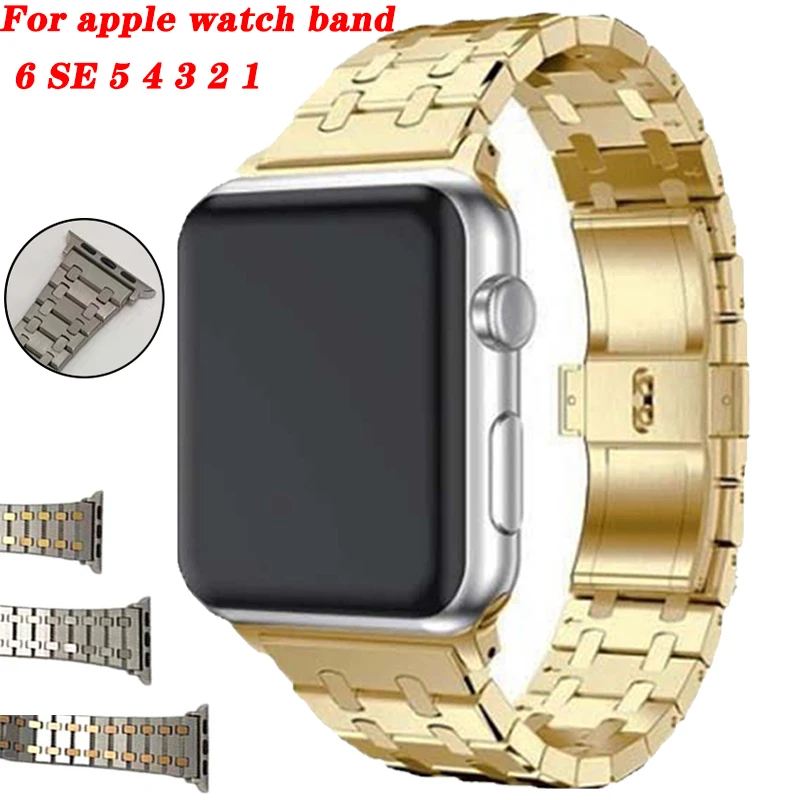 Stainless Steel Band For Apple Watch 6 5 4 3 2 1 42mm Strap for Apple watch series 6 38mm Bracelet for iwatch se 6 Accessories
Stainless Steel Band For Apple Watch 6 5 4 3 2 1 42mm Strap for Apple watch series 6 38mm Bracelet for iwatch se 6 Accessories