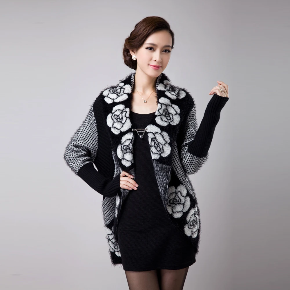 Knitted Sweaters Cardigans Cashmere Shawl for Women 2020 Autumn Winter Floral Tricotado Vintage Ladies Coats Knitwear Jackets
Knitted Sweaters Cardigans Cashmere Shawl for Women 2020 Autumn Winter Floral Tricotado Vintage Ladies Coats Knitwear Jackets