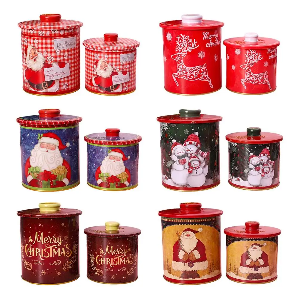 2pcs Christmas Candy Gift Box Metal Sweet Jar With Lids Tinplate Cookie Box Candy Storage For Christmas Party Supplies 6 Pattern
2pcs Christmas Candy Gift Box Metal Sweet Jar With Lids Tinplate Cookie Box Candy Storage For Christmas Party Supplies 6 Pattern