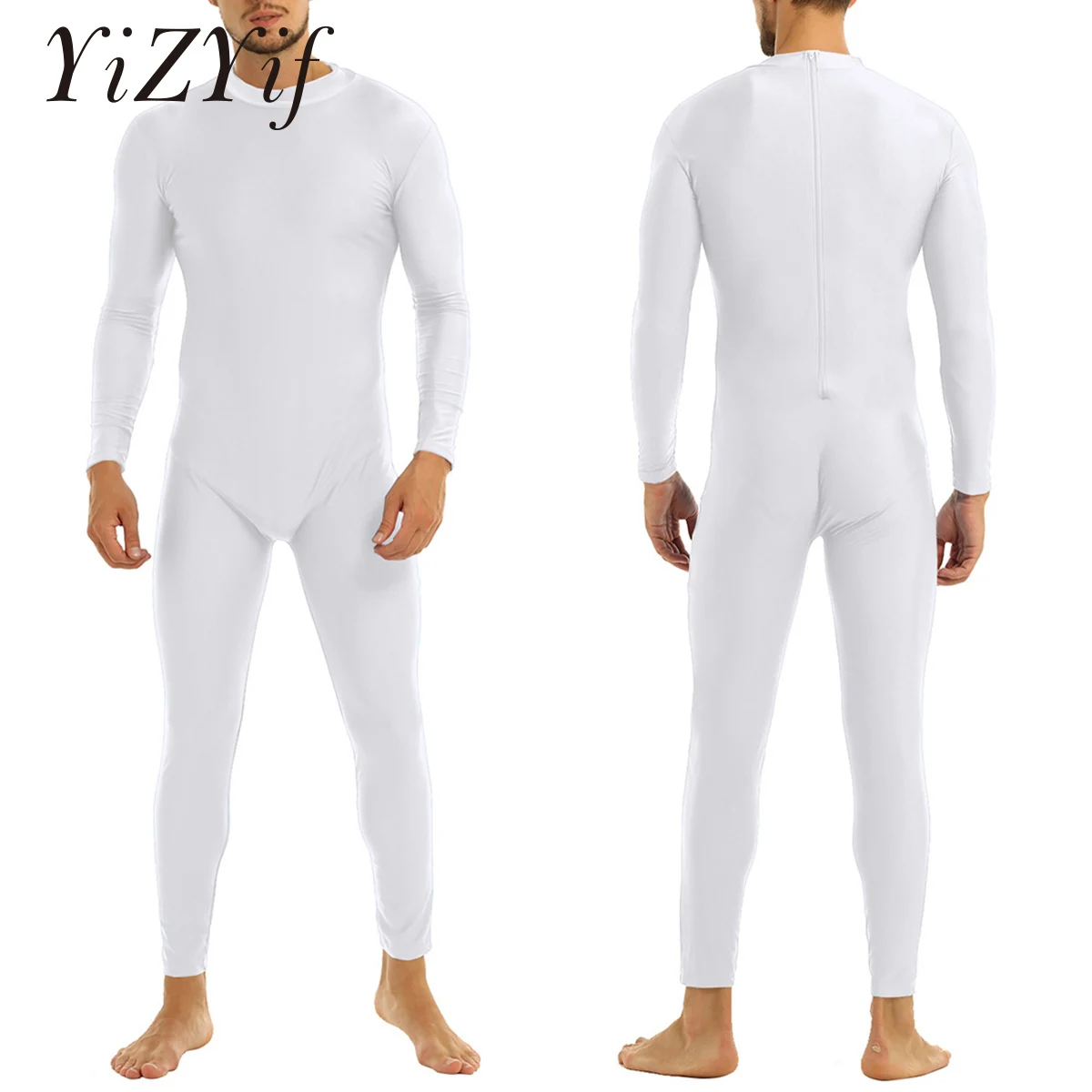 Men One-piece Long Sleeve Skin-Tight Jumpsuit Solid Ballet Gymnastics Leotard Unitard Bodysuit Adult Ballerina Dancer Costumes
Men One-piece Long Sleeve Skin-Tight Jumpsuit Solid Ballet Gymnastics Leotard Unitard Bodysuit Adult Ballerina Dancer Costumes