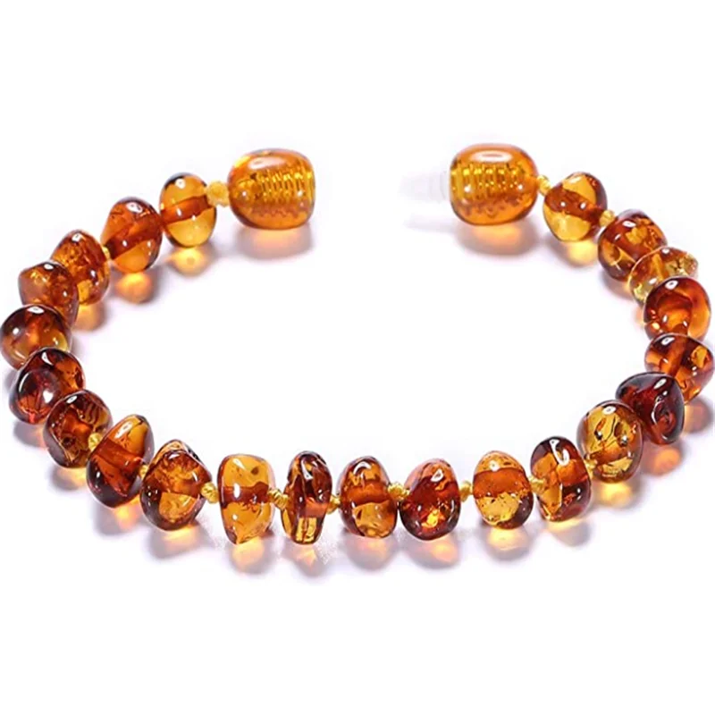 BALTIC AMBER BRACELET on elastic with Certified Card length 15cm/5.9" shiny Caramel brown color Amber Beads Bracelet for Adults
BALTIC AMBER BRACELET on elastic with Certified Card length 15cm/5.9" shiny Caramel brown color Amber Beads Bracelet for Adults