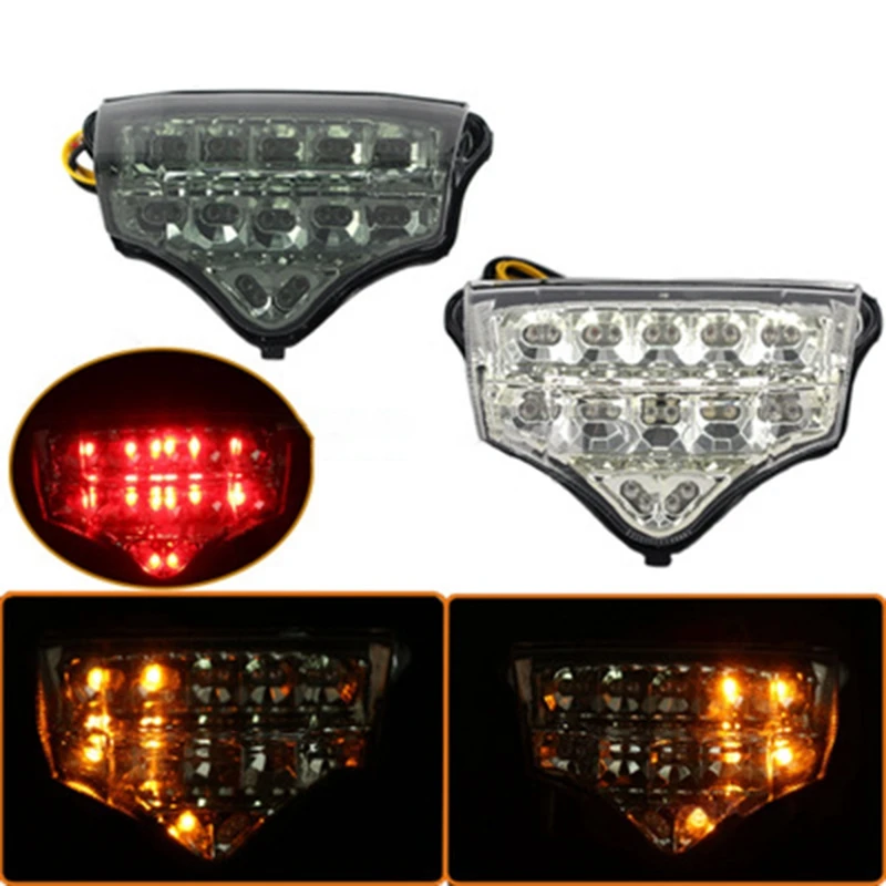 Motorcycle Rear Tail Light Integrated Rear LED Turn Signal for Yamaha FZ6 FAZER 2004-2008
Motorcycle Rear Tail Light Integrated Rear LED Turn Signal for Yamaha FZ6 FAZER 2004-2008