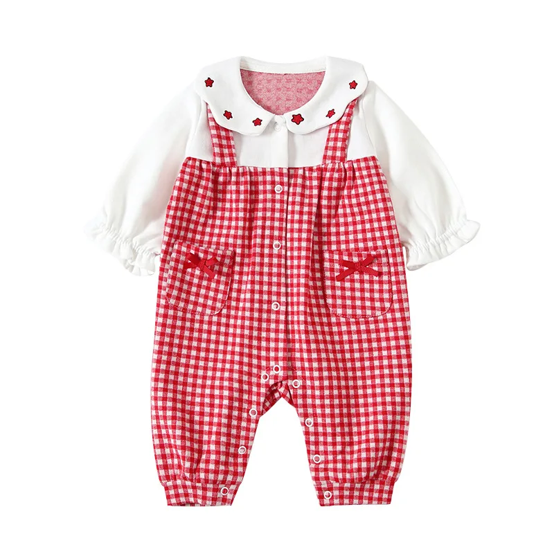 2020 New Spring Autumn Baby Girl Fashion Plaid Princess Rompers Infant Newborns Romper Jumpsuit BodyWear Clothes
2020 New Spring Autumn Baby Girl Fashion Plaid Princess Rompers Infant Newborns Romper Jumpsuit BodyWear Clothes