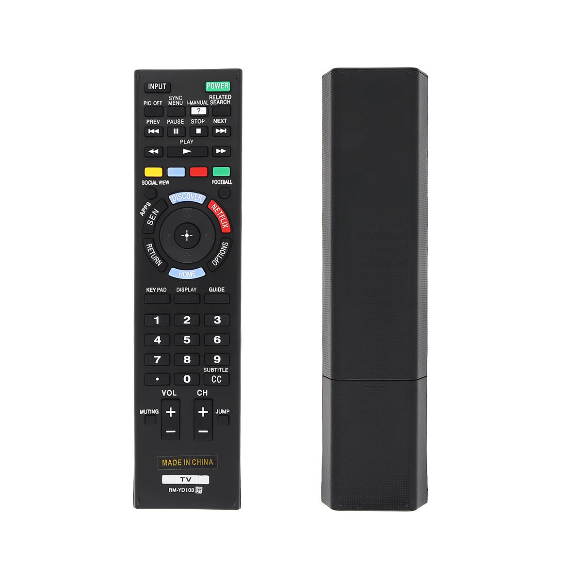 IR 433MHz TV Remote Control with NETFLIX Button Controller Powered by AAA batteries for RM-YD103 KDL-40HX750 KDL-46HX750 40W580B
IR 433MHz TV Remote Control with NETFLIX Button Controller Powered by AAA batteries for RM-YD103 KDL-40HX750 KDL-46HX750 40W580B