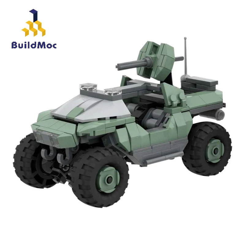 BuildMoc WW2 грузовик военное оружие Halo Wars Warthog строительные блоки MOC WW2 модель бронированного штурмового автомобиля детская игрушка
BuildMoc WW2 грузовик военное оружие Halo Wars Warthog строительные блоки MOC WW2 модель бронированного штурмового автомобиля детская игрушка