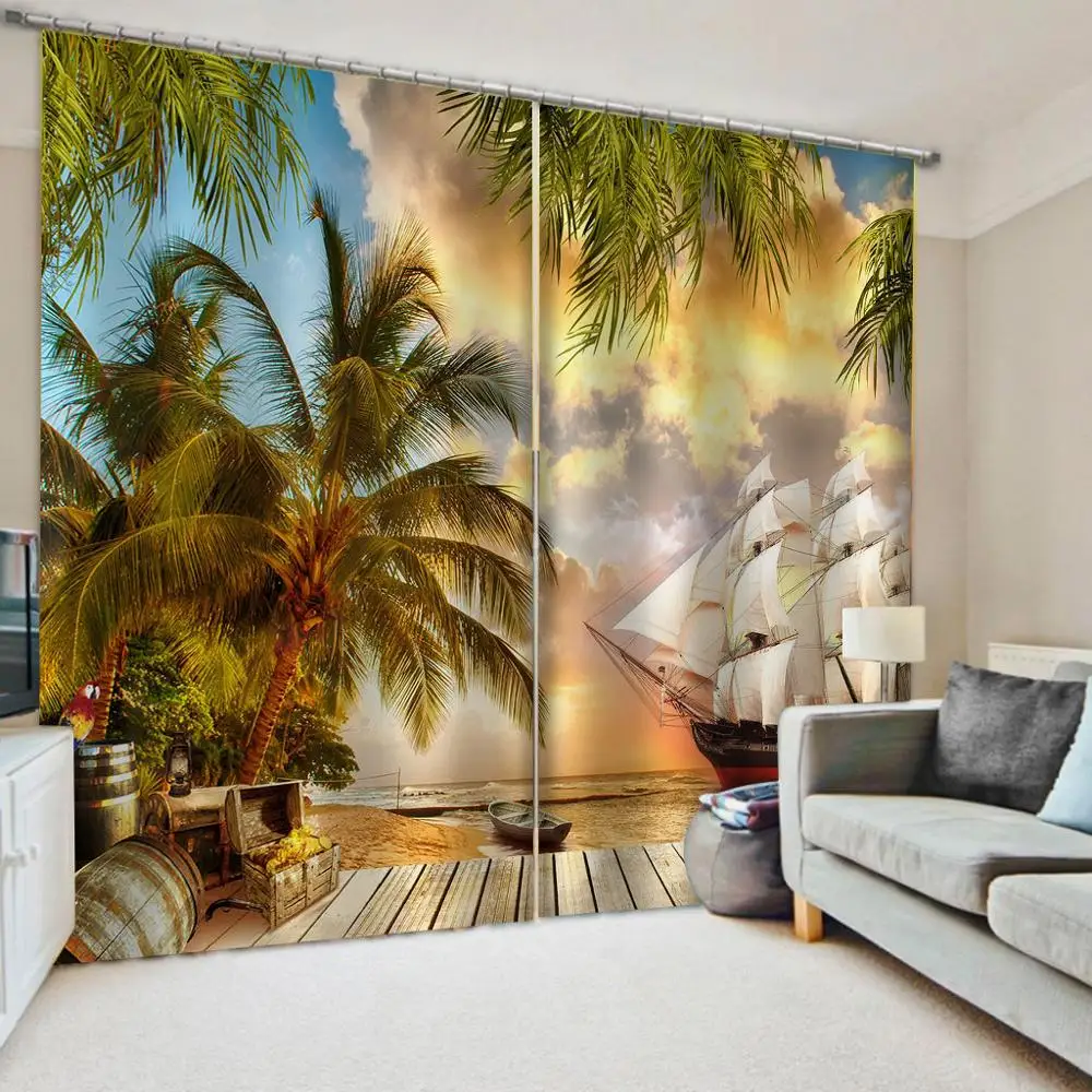 Custom sailboat coconut tree Door Windows Curtains deck Thin Living Room Bedroom Decorative Kitchen Curtains Drapes Dropship
Custom sailboat coconut tree Door Windows Curtains deck Thin Living Room Bedroom Decorative Kitchen Curtains Drapes Dropship