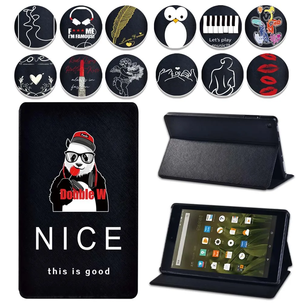 For Amazon Fire HD 8/HD 8 Plus/Fire 7/HD 10 Tablet Case Pu Leather Drop Resistance Cover Case + Free Stylus 
For Amazon Fire HD 8/HD 8 Plus/Fire 7/HD 10 Tablet Case Pu Leather Drop Resistance Cover Case + Free Stylus