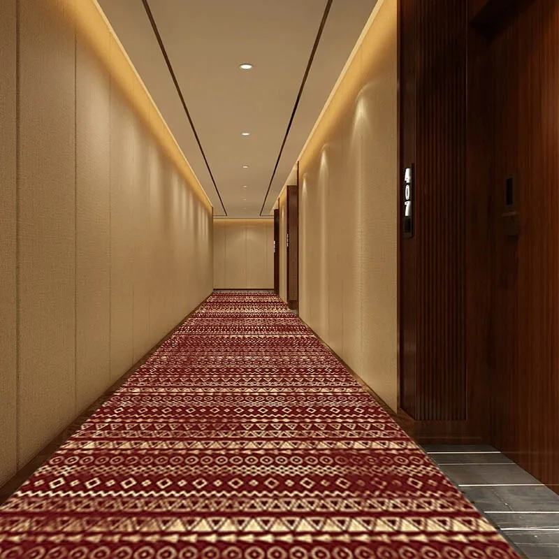 

Reese Classical Fine Stripe Geometry Lobby Carpet Livingroom Bedroom Porch Anti Slip Rug Hallway Corridor Aisle Restaurant Decor