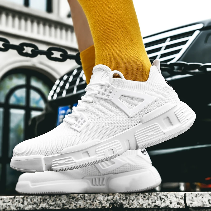 Korean Version Running Shoes for Men Fly Weaving Sport Shoes High Quality Breathable Sneakers Comfortable Lightweight Wild Shoes
Korean Version Running Shoes for Men Fly Weaving Sport Shoes High Quality Breathable Sneakers Comfortable Lightweight Wild Shoes