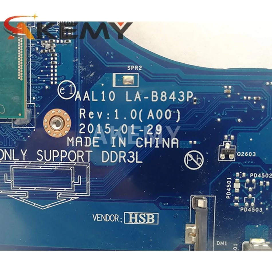 For DELL 3458 5558 5758 Laptop Motherboard With SR215 3205U AAL10 LA-B843P DDR3L MB 100% Tested Fast Ship
For DELL 3458 5558 5758 Laptop Motherboard With SR215 3205U AAL10 LA-B843P DDR3L MB 100% Tested Fast Ship