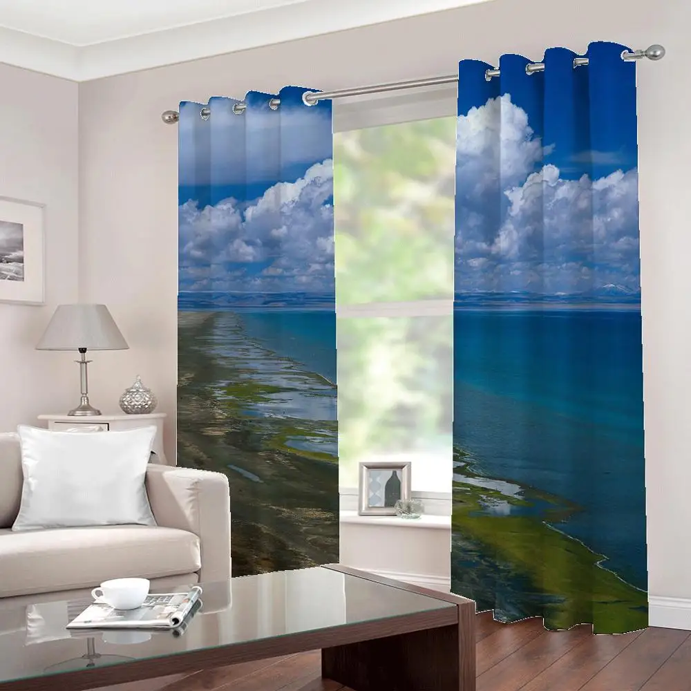 Modern Simple Blue Sky And White Clouds Seaside Landscape Photo window curtains for Living Room bedroom Drapes Home Decor
Modern Simple Blue Sky And White Clouds Seaside Landscape Photo window curtains for Living Room bedroom Drapes Home Decor