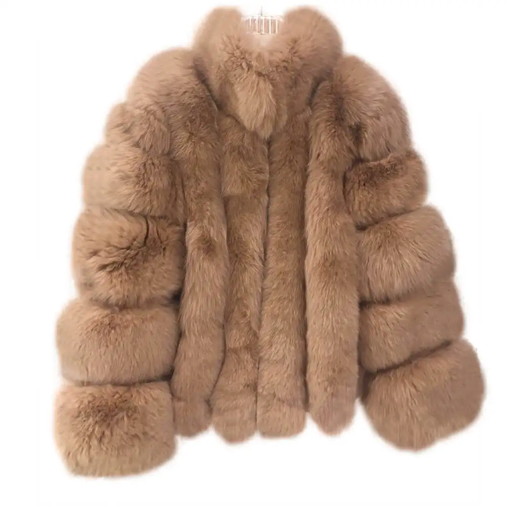 Furry Jacket Woman Trendy Stand Collar Winter Streetwear Overcoats Ladies Fluffy Vertical Stripes Fox Real Fur Coat Women
Furry Jacket Woman Trendy Stand Collar Winter Streetwear Overcoats Ladies Fluffy Vertical Stripes Fox Real Fur Coat Women