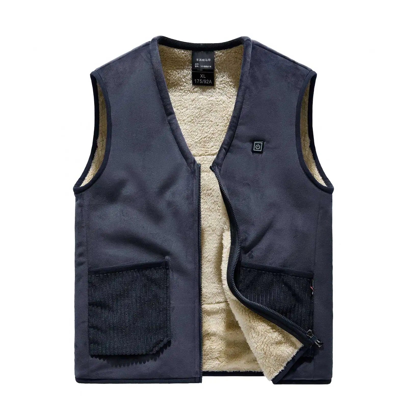 Electric Heating Vest Warm Keeping One-Button Heating Outdoor Use Warm Vest Thicken Winter Temperature Control Men
Electric Heating Vest Warm Keeping One-Button Heating Outdoor Use Warm Vest Thicken Winter Temperature Control Men