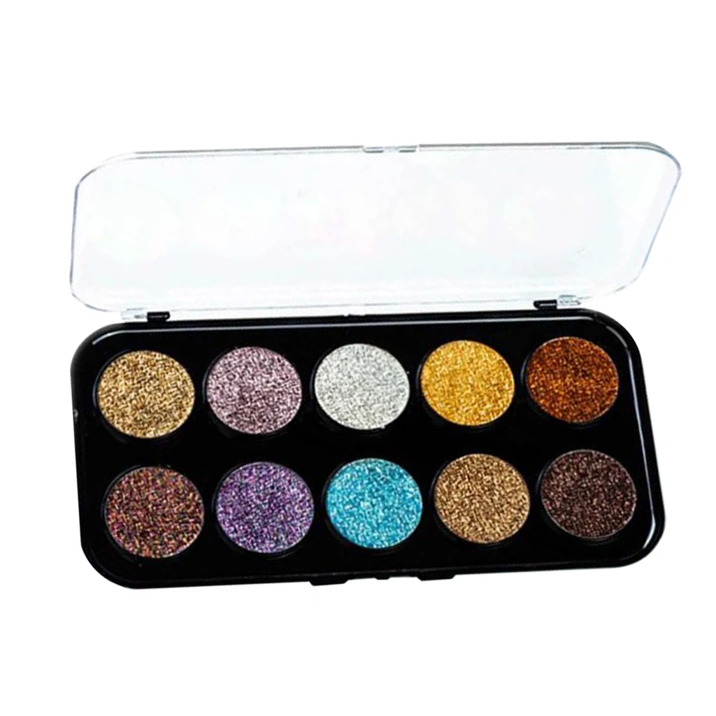 Pressed Glitter Eyeshadow Palette - 10 Colors Shimmery Smooth, Waterproof & Long-Lasting
Pressed Glitter Eyeshadow Palette - 10 Colors Shimmery Smooth, Waterproof & Long-Lasting