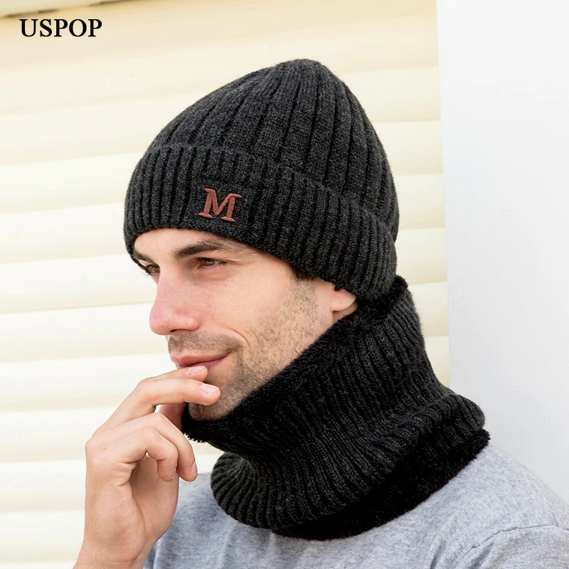 Мужская зимняя шапка USPOP, вязаные шапки с толстой бархатной подкладкой, мужские теплые шапки Skullies
Мужская зимняя шапка USPOP, вязаные шапки с толстой бархатной подкладкой, мужские теплые шапки Skullies