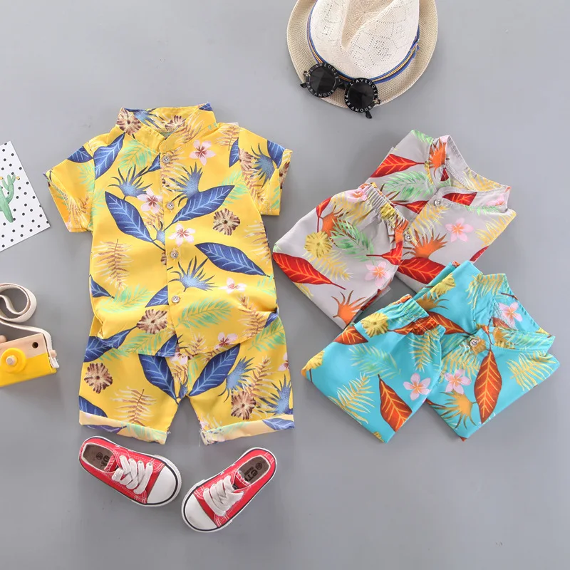 Baby Boy Clothes Toddler Kids Clothing Fashion Printed Flower Leaf Short Sleeve Shirt + Shorts Casual Set 1 2 3 4 Years Costume
Baby Boy Clothes Toddler Kids Clothing Fashion Printed Flower Leaf Short Sleeve Shirt + Shorts Casual Set 1 2 3 4 Years Costume