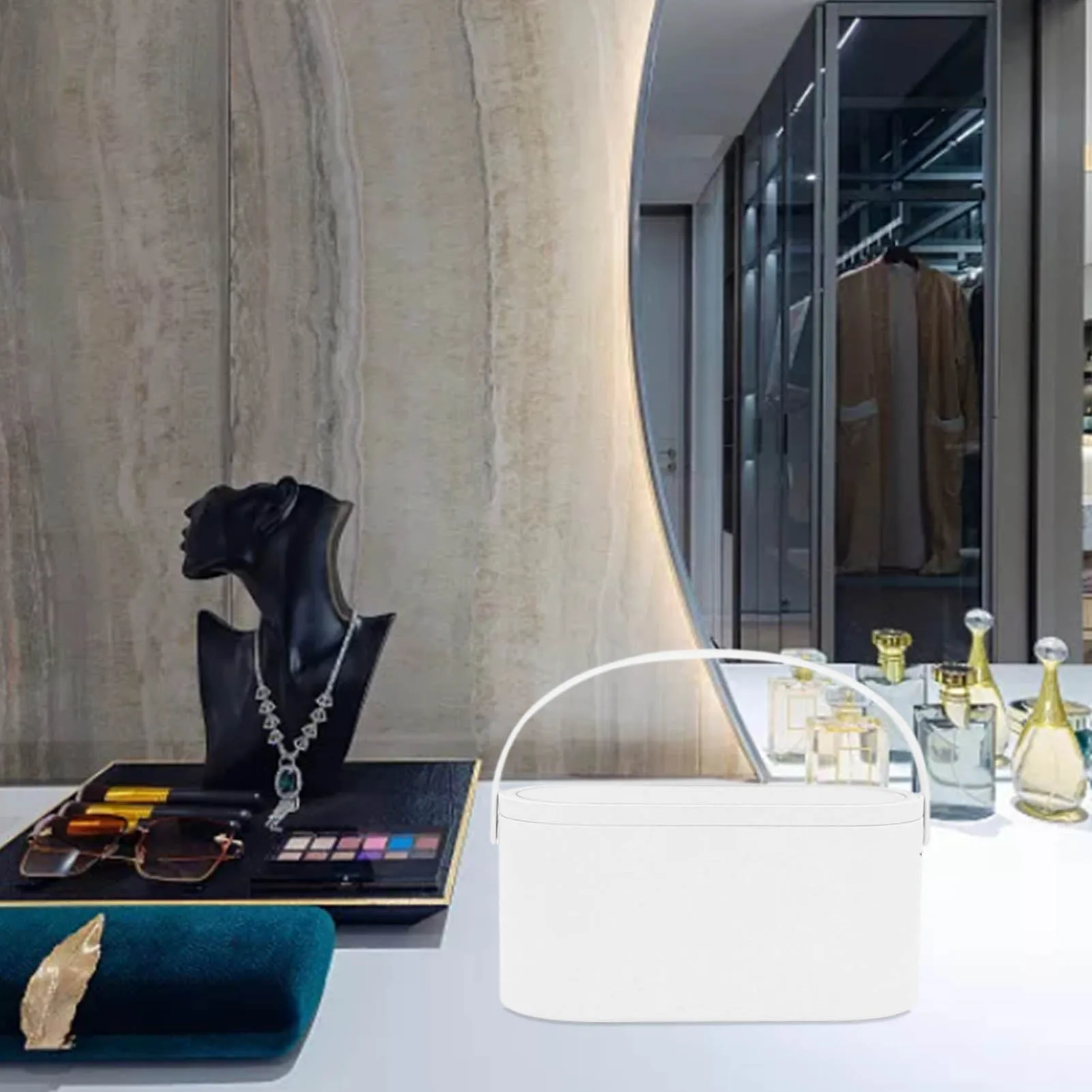 Makeup Case Travel Makeup Storage Bag With LED Lighted Mirror Portable Jewelry Organizer Organizer For Cosmetics serviceable
Makeup Case Travel Makeup Storage Bag With LED Lighted Mirror Portable Jewelry Organizer Organizer For Cosmetics serviceable