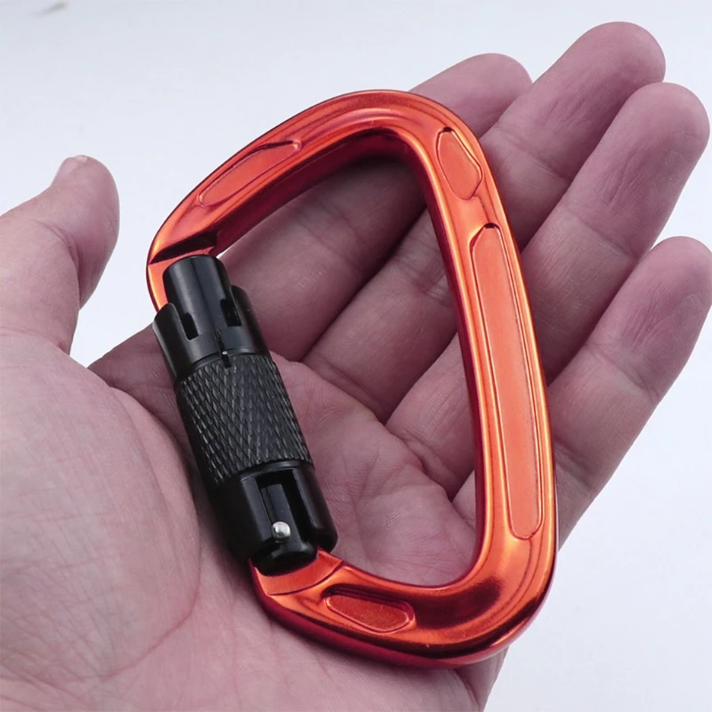 7075 Aluminum Alloy Carabiner 24KN D-Shaped Heavy Duty Hook for Rock Climbing High Quality
7075 Aluminum Alloy Carabiner 24KN D-Shaped Heavy Duty Hook for Rock Climbing High Quality
