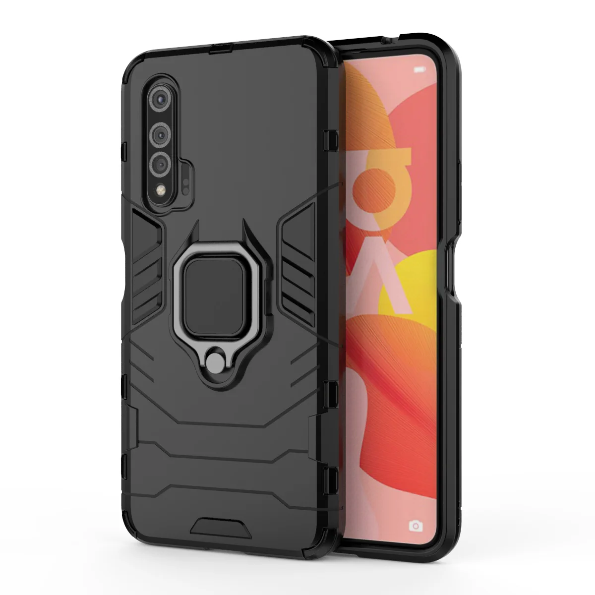Armor Shockproof Ring Holder Case For Huawei Nova6 5G Hard PC Soft TPU Hybrid Rugged Back Cover
Armor Shockproof Ring Holder Case For Huawei Nova6 5G Hard PC Soft TPU Hybrid Rugged Back Cover