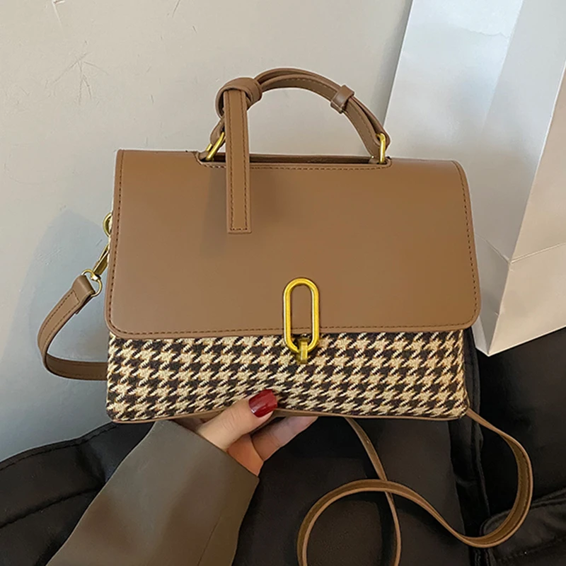 New Design Houndstooth Small Shoulder Bags For Women PU Leather Fashion Crossbody Bags Popular Handbags Ladies Mini Female Bags
New Design Houndstooth Small Shoulder Bags For Women PU Leather Fashion Crossbody Bags Popular Handbags Ladies Mini Female Bags