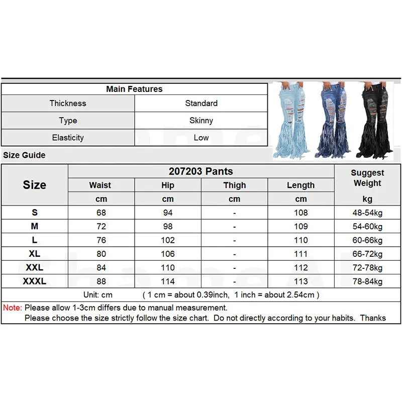 Plus Size Ripped Tassel Flare Jeans Casual Big Bell Bottom Jeans Summer Streetwear Slim Fit High Waist Denim Pants Female 
Plus Size Ripped Tassel Flare Jeans Casual Big Bell Bottom Jeans Summer Streetwear Slim Fit High Waist Denim Pants Female