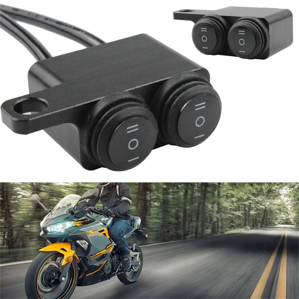 Sale Motorcycle Mirror Mount Switch Headlight Hazard Brake Fog Light Switch Waterproof Aluminum Dual ON-OFF-ON Switch Buttons
Sale Motorcycle Mirror Mount Switch Headlight Hazard Brake Fog Light Switch Waterproof Aluminum Dual ON-OFF-ON Switch Buttons