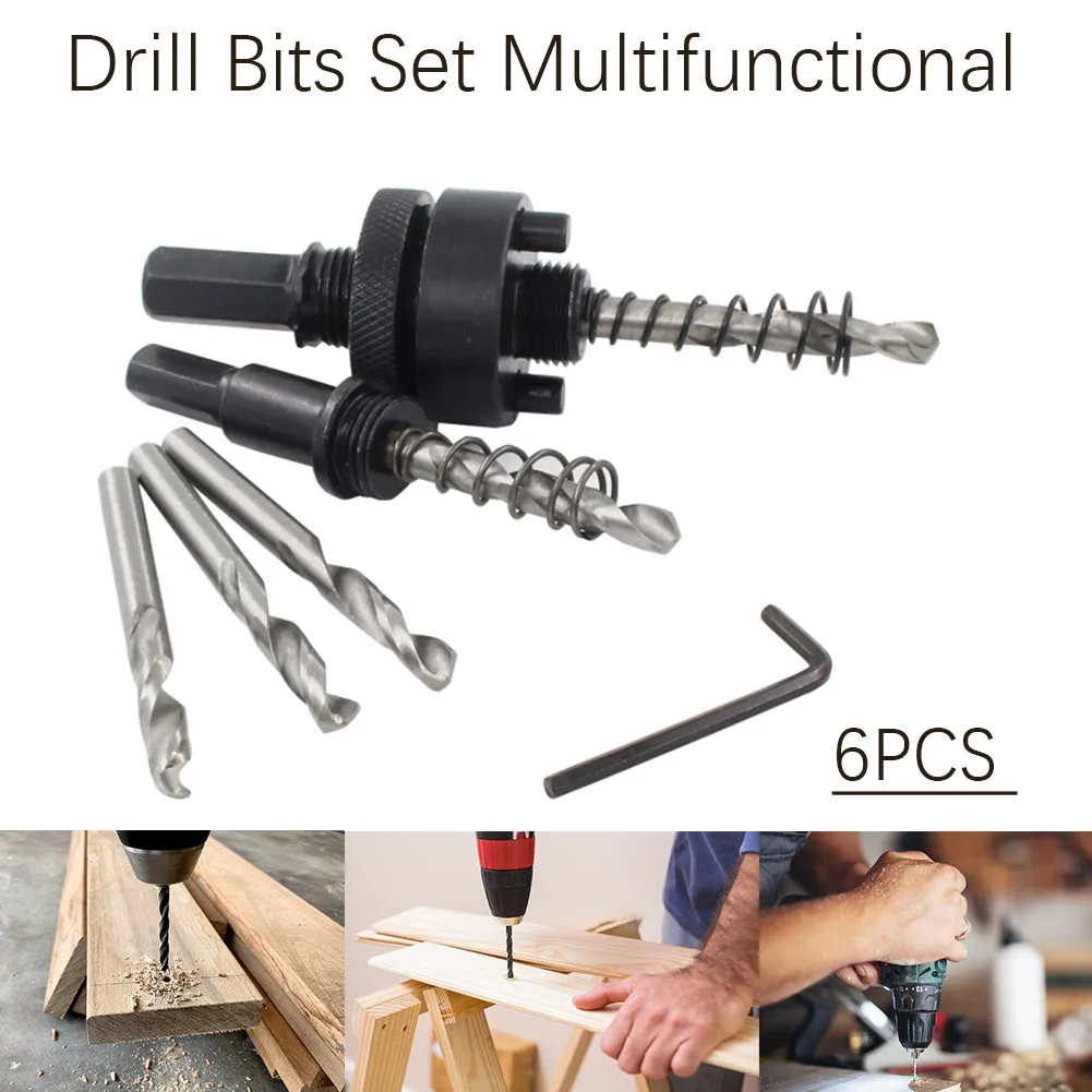 6pcs Durable Countersink Drill Bits Set Carpentry High Speed Steel Portable Home Multifunctional Bi-Metal Holesaw Cutter Hard
6pcs Durable Countersink Drill Bits Set Carpentry High Speed Steel Portable Home Multifunctional Bi-Metal Holesaw Cutter Hard