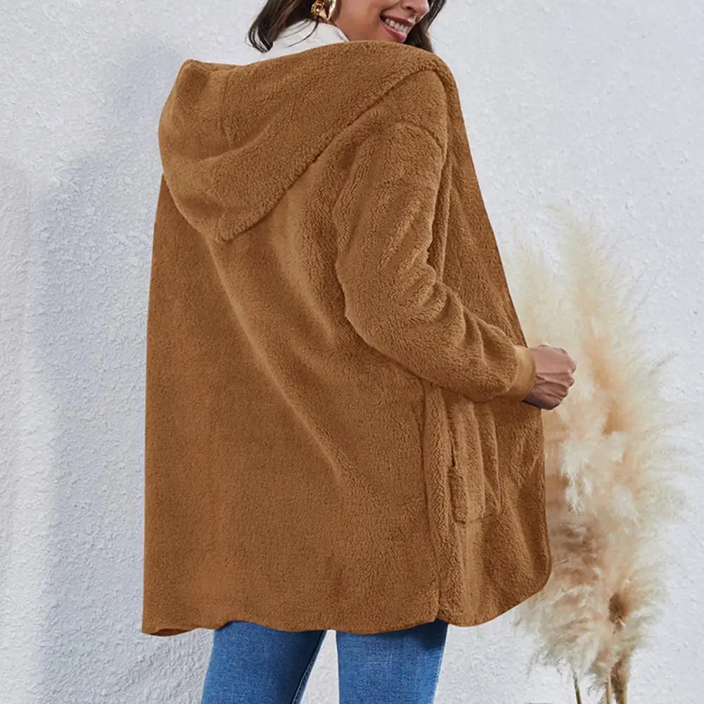 Women Casual Coat Autumn Winter Long Sleeve Solid Color Coat Plush Pockets Autumn Winter Warm Outerwear Oversize 5XL
Women Casual Coat Autumn Winter Long Sleeve Solid Color Coat Plush Pockets Autumn Winter Warm Outerwear Oversize 5XL