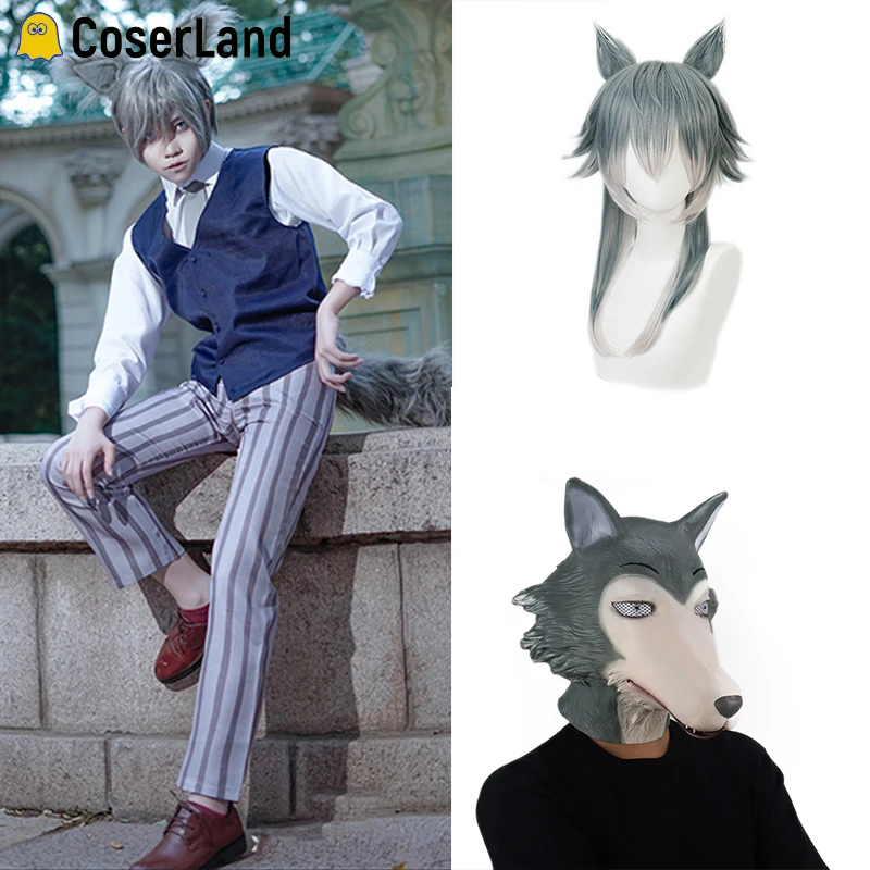 Anime Beastars Cosplay Costumes Wig Mask Grey Wolf Legoshi Uniform Carnivore Legosi Cosplay Costume Cherryton Academy Blue Suit
Anime Beastars Cosplay Costumes Wig Mask Grey Wolf Legoshi Uniform Carnivore Legosi Cosplay Costume Cherryton Academy Blue Suit