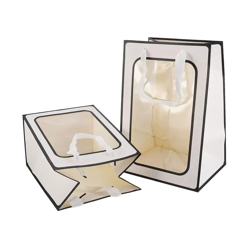6pcs Portable Transparent Window Bags Valentines Day Festival Gifts Packaging Bags
6pcs Portable Transparent Window Bags Valentines Day Festival Gifts Packaging Bags