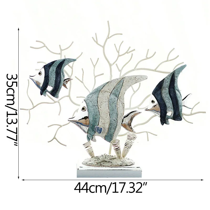 Strongwell Home Decoration Crafts Pure Handmade Metal Mediterranean Coral Fish Miniature Model Living Room Decor Furnishings
Strongwell Home Decoration Crafts Pure Handmade Metal Mediterranean Coral Fish Miniature Model Living Room Decor Furnishings