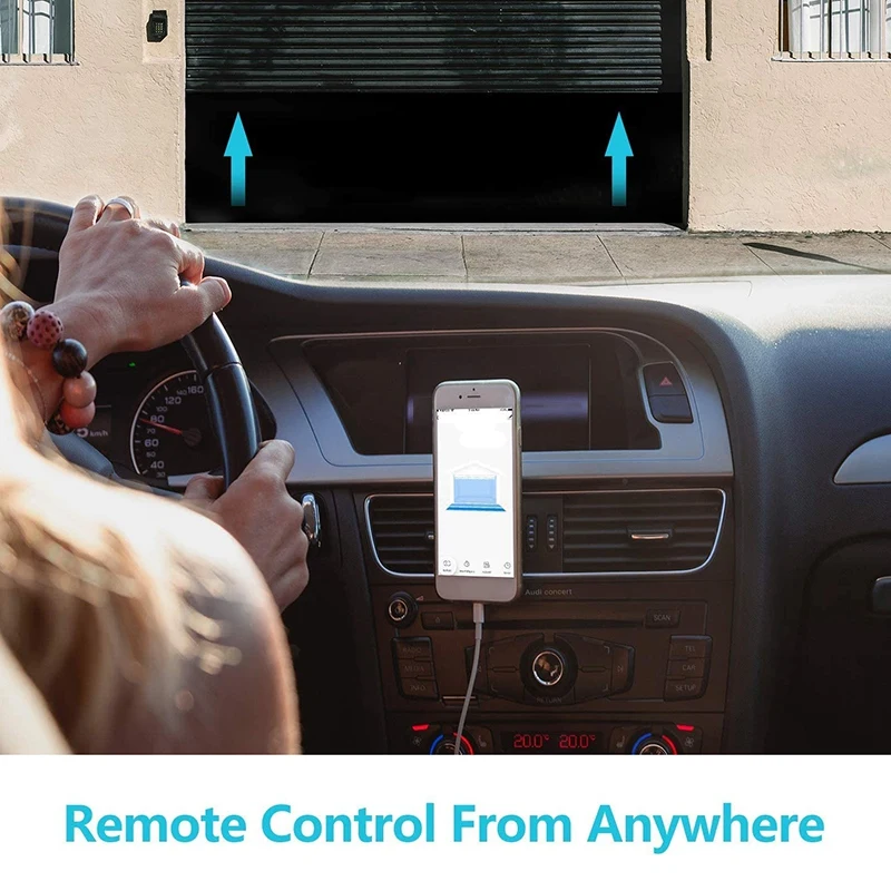 Smart Garage Door Opener - WiFi Control Compatible with Alexa Google and IFTTT for IOS Android US Plug | Электроника