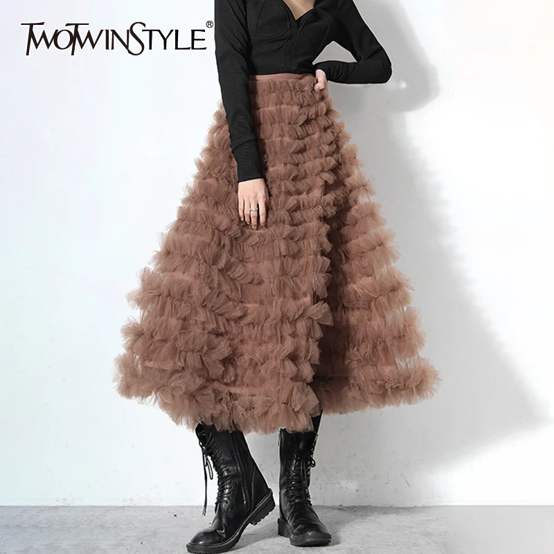 Женская плиссированная юбка TWOTWINSTYLE, коричневая сетчатая юбка с высокой талией, трапециевидная юбка средней длины, модная летняя одежда, нов...
Женская плиссированная юбка TWOTWINSTYLE, коричневая сетчатая юбка с высокой талией, трапециевидная юбка средней длины, модная летняя одежда, нов...
