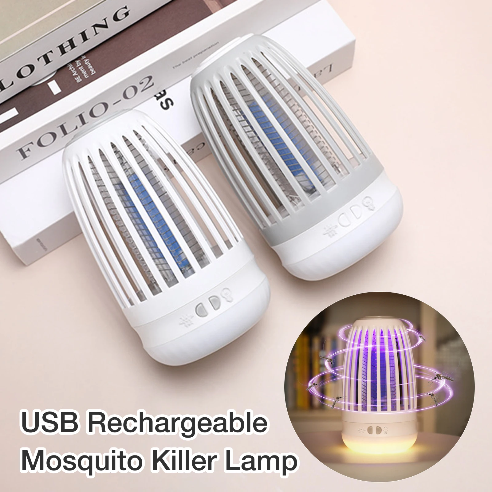 

Electric USB Mosquito Killer Lamp Bug Zapper Muggen Insect Killer Anti Mosquito Trap Fly UV Repellent Lamp Outdoor Dropshipping