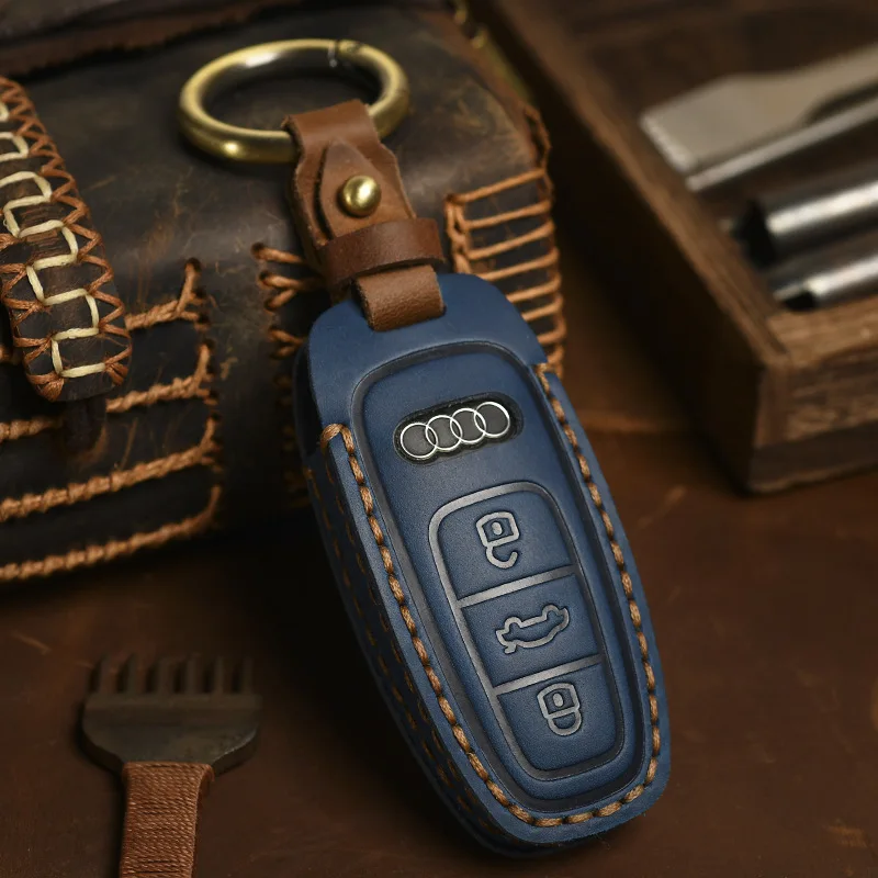 New Fashion Genuine Leather Key Cover for Audi A6l a3 a8 a7l q7 a7 q8 21 Car Accessories KeyChains Holder Bag Keyring Shell Case
New Fashion Genuine Leather Key Cover for Audi A6l a3 a8 a7l q7 a7 q8 21 Car Accessories KeyChains Holder Bag Keyring Shell Case
