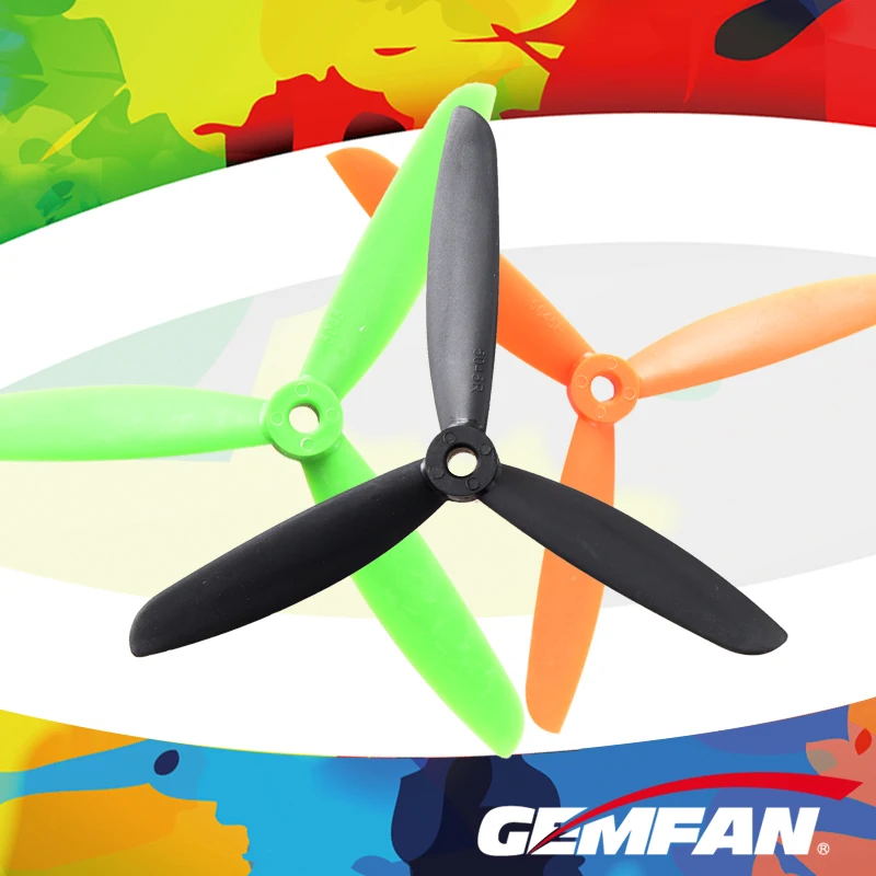 4 пары/8 шт. Gemfan 3 лезвия 5x4 5 дюйма Стекловолоконный нейлон CW CCW Propeller 5045 5045R для