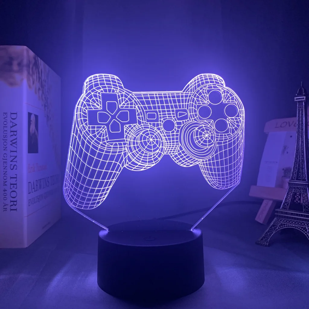 Game Controllers 3D Night Lamp Desk Setup Lighting Decor on the table Game Console Icon Logo Sensor Light for Kids Bedside Gift
Game Controllers 3D Night Lamp Desk Setup Lighting Decor on the table Game Console Icon Logo Sensor Light for Kids Bedside Gift