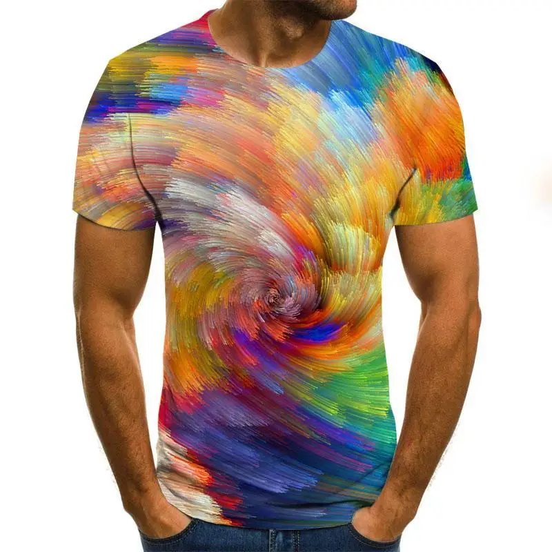 3D T-shirt men's irregular pattern printed short sleeve summer casual round neck T-shirt fun shape pattern street clothing
3D T-shirt men's irregular pattern printed short sleeve summer casual round neck T-shirt fun shape pattern street clothing