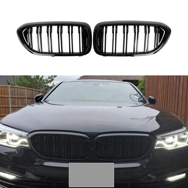 Решетка радиатора переднего бампера для BMW G30 G31 G38 5 Series 525I 530I 540I 550I с M-Performance, черная, двухлинейная, Gr
Решетка радиатора переднего бампера для BMW G30 G31 G38 5 Series 525I 530I 540I 550I с M-Performance, черная, двухлинейная, Gr