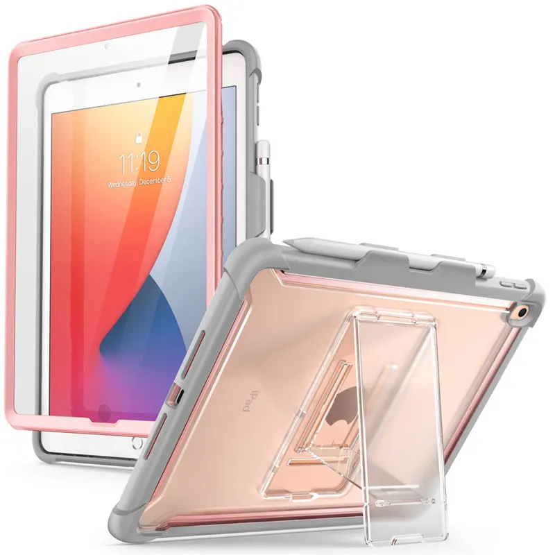 For iPad 10.2 Case (2021/2020/2019 Release) I-BLASON Ares Full-Body Kickstand with Built-in Screen Protector Pencil Holder Cover
For iPad 10.2 Case (2021/2020/2019 Release) I-BLASON Ares Full-Body Kickstand with Built-in Screen Protector Pencil Holder Cover