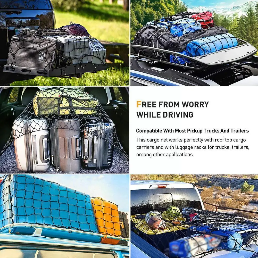 Universal Net For Car Trunk Luggage Storage Cargo Organiser Elastic Mesh Net With Hooks Auto Interior Accessories 120x G0p2
Universal Net For Car Trunk Luggage Storage Cargo Organiser Elastic Mesh Net With Hooks Auto Interior Accessories 120x G0p2